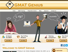 Tablet Screenshot of gmatgenius.com